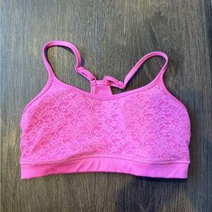 Aerie Vibrant Pink Lace Bralette
